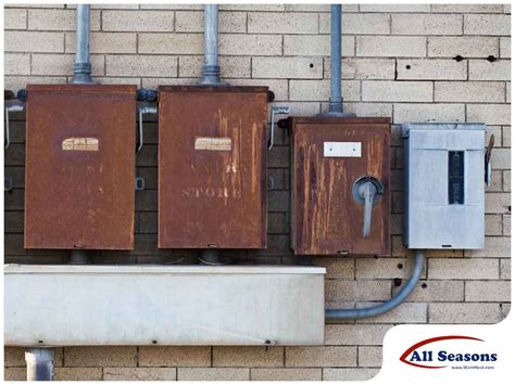 electric panel box cover is rusty|electrical panel cabinet corrosion.